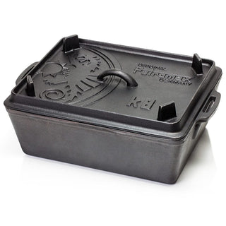 Petromax Indai iš ketaus Stačiakampis ketaus indas PETROMAX k8 su dangčiu, 34 x 24 x 14,5 cm, 5.5l