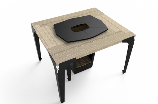 Ugniavietė su staliuku ir kepimo plokštuma Augoust Plancha Table