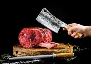 STYLE DE VIE Pjaustymas ir smulkinimas Japoniško plieno kapoklė-smulkintuvas STYLE DE VIE Olive Forged, Cleaver