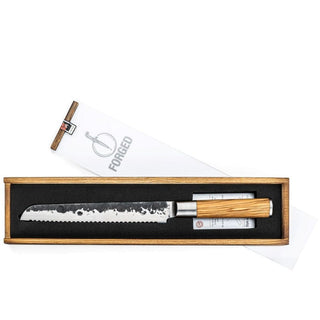 STYLE DE VIE Pjaustymas ir smulkinimas Japoniško plieno peilis STYLE DE VIE Olive Forged, Bread, 20,5 cm (duonos)