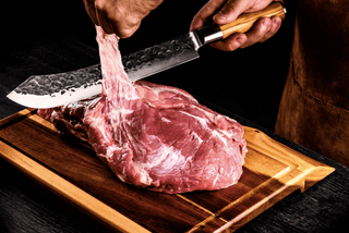 STYLE DE VIE Pjaustymas ir smulkinimas Japoniško plieno peilis STYLE DE VIE Olive Forged, Butcher, 25,5 cm (mėsos)