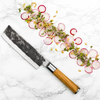 STYLE DE VIE Pjaustymas ir smulkinimas Japoniško plieno peilis STYLE DE VIE Olive Forged, Vegetable, 17,5 cm (smulkinimo)
