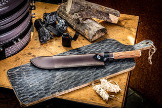 STYLE DE VIE Pjaustymas ir smulkinimas Odinis dėklas STYLE DE VIE Leather, Forged Butcher (mėsos) 25,5 cm peiliui