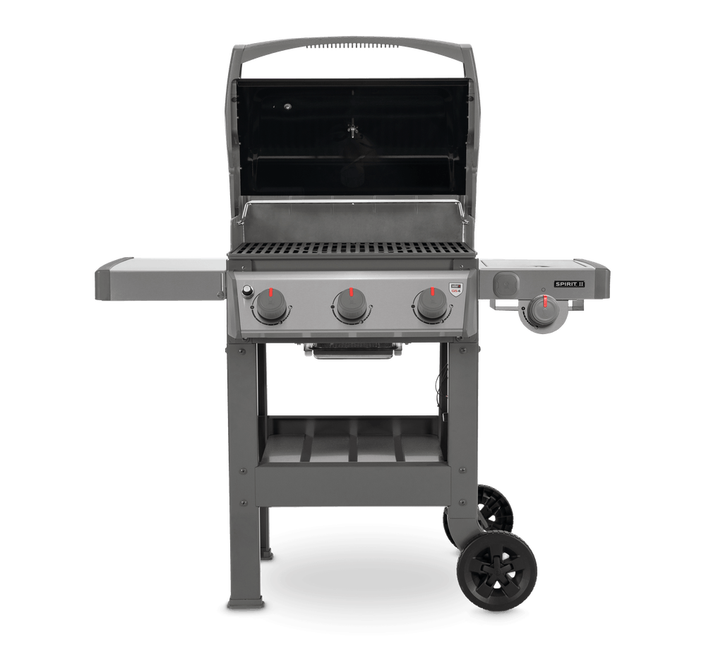 WEBER Spirit II E-320 GBS gas grill with side stove, black, 60 x