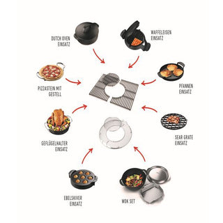 Grotelės su GBS sistema WEBER Ø 57 cm kepsninei